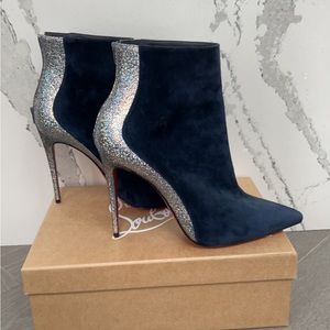 Christian Louboutin suede booties